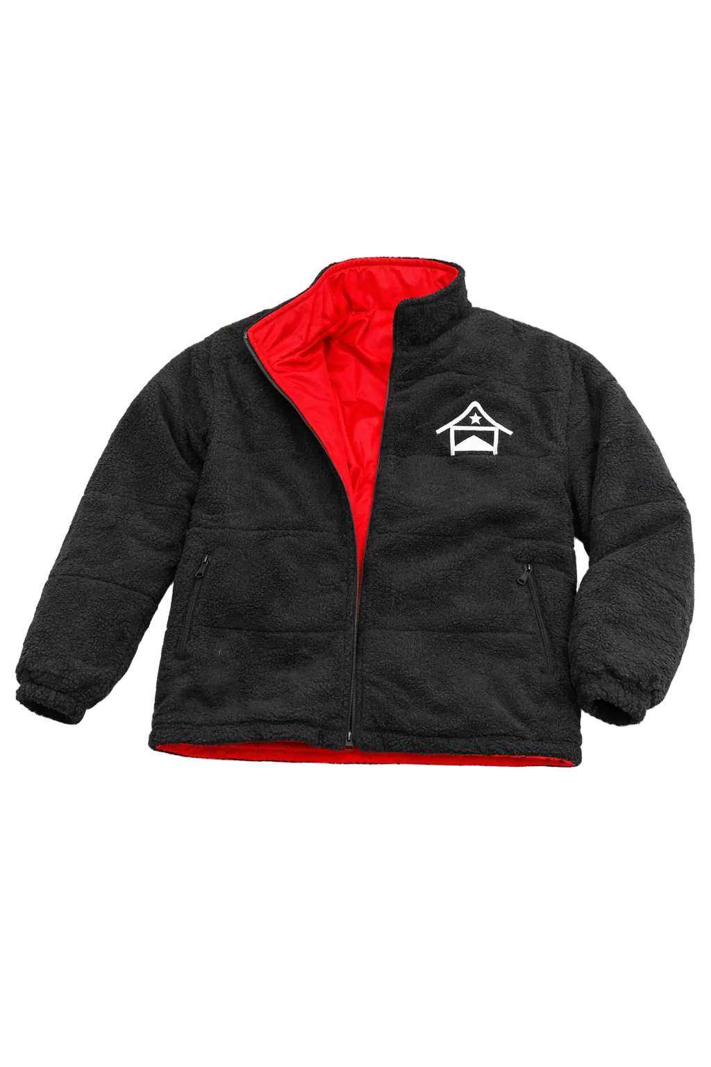 BLACK REVERSIBLE PUFFER