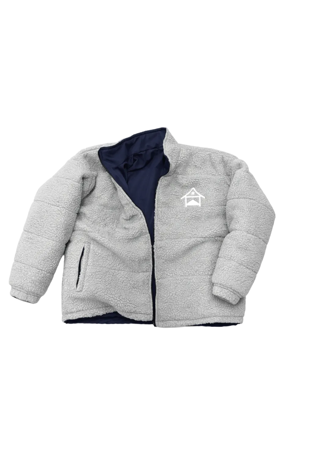 GREY REVERSIBLE PUFFER