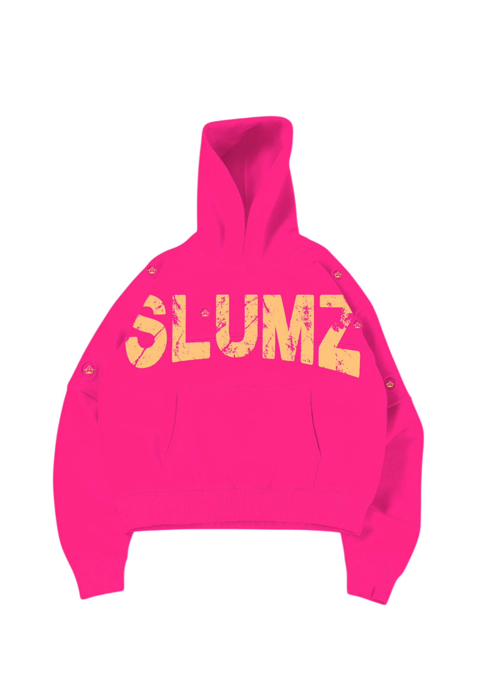 PINK PATCHWORK HOODIE